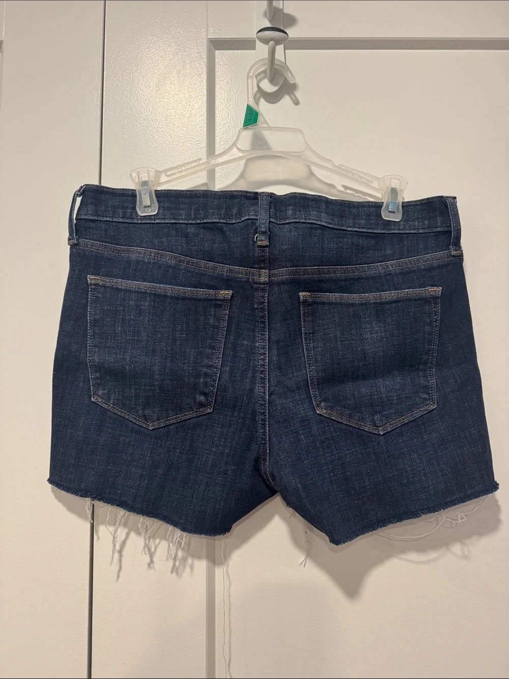 GAP Dark Blue Distressed Denim Cutoff Shorts